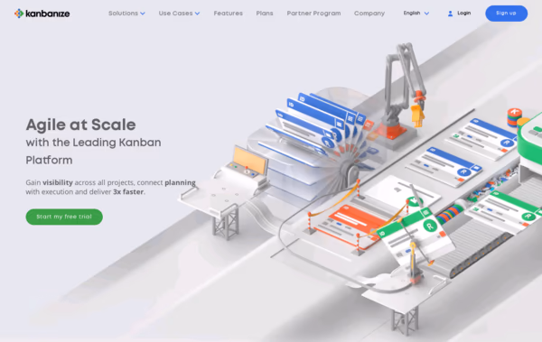 Kanbanize Web Design