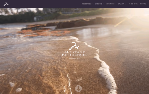 Montage Residences Kapalua Bay Web Design