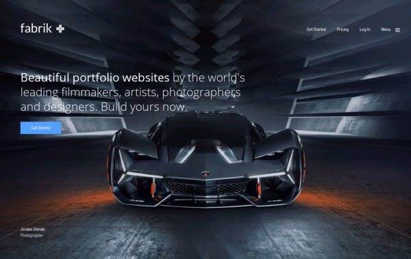 Fabrik online portfolio website Web Design