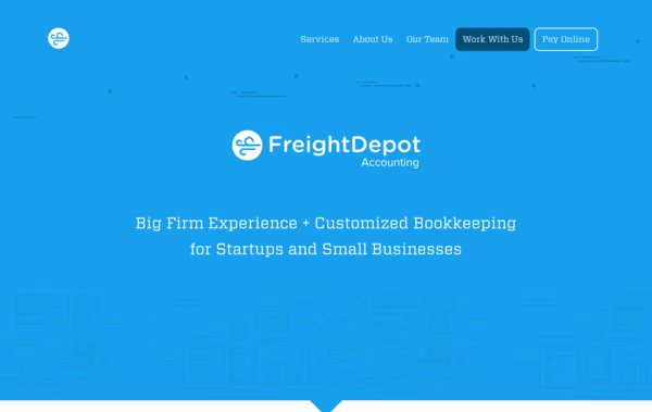 Freight Depot Accounting Web Design