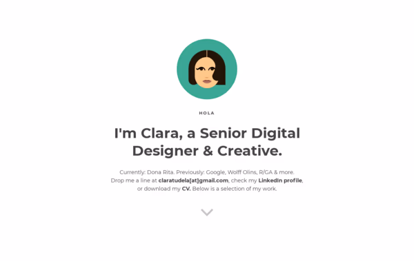 Clara Tudela Web Design