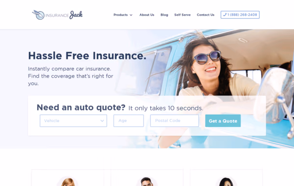 Insurance Jack Web Design