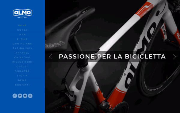 Olmo Biciclette Web Design