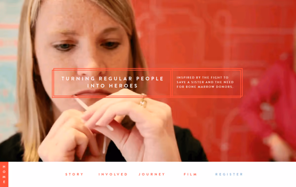 Sharing America's Marrow Web Design