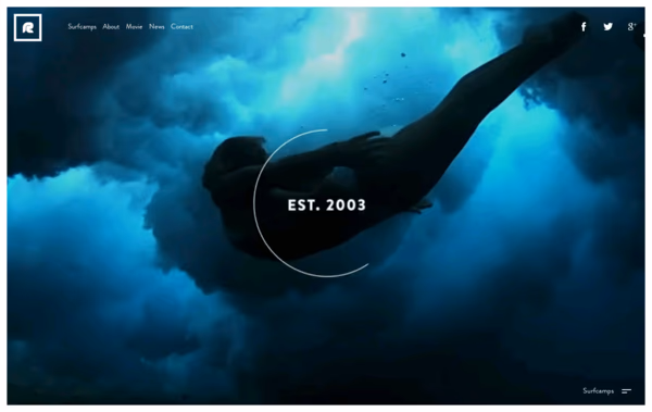 Unique Surfcamps Web Design