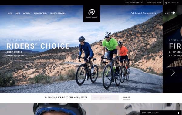 ASSOS of Switzerland Web Design