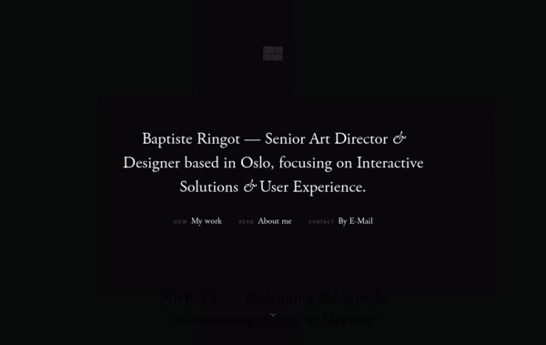 Baptiste Ringot Web Design