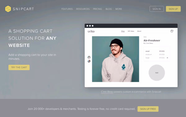 Snipcart Web Design