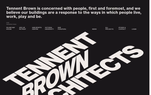 Tennent Brown Architects Web Design