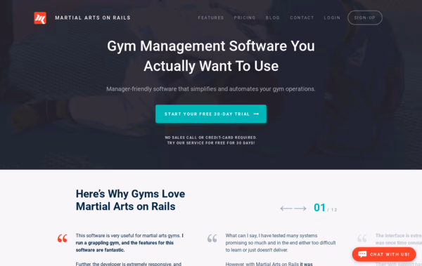 Martial Arts On Rails Web Design