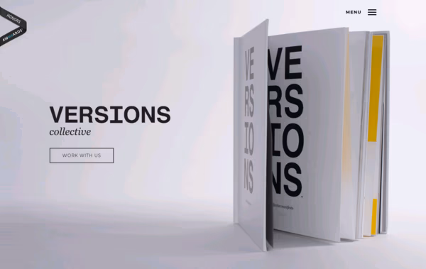 VERSIONS™ collective manifesto Web Design