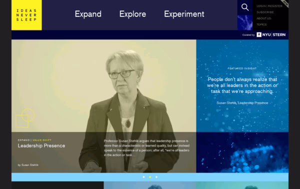 Ideas Never Sleep Web Design