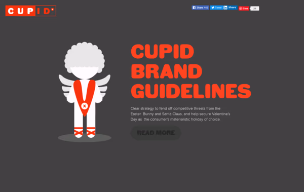 Funny brand guidelines for Cupid Web Design