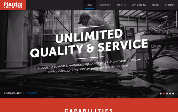 Plastics Unlimited Web Design