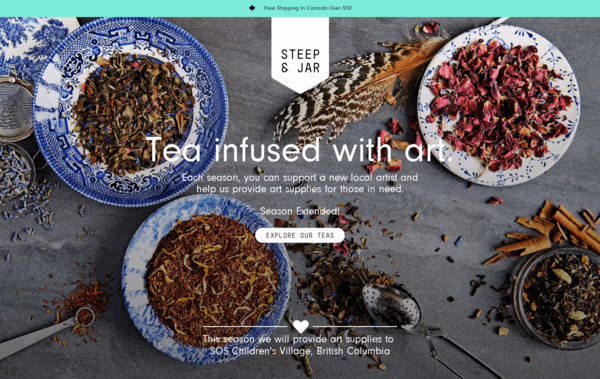 Steep & Jar Web Design