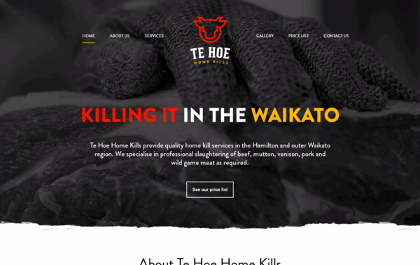 Te Hoe Home Kills Web Design