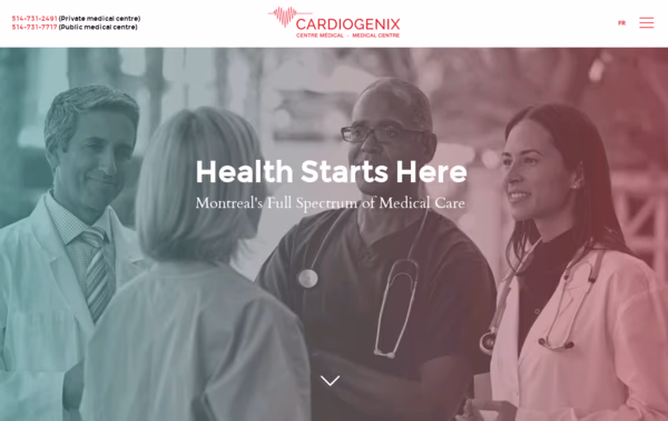 Cardiogenix Web Design