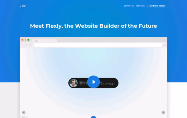 Flexly Website Builder of the Future Web Design