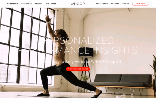 WHOOP Web Design