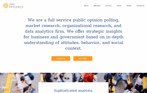 Applied Research & Consulting Web Design