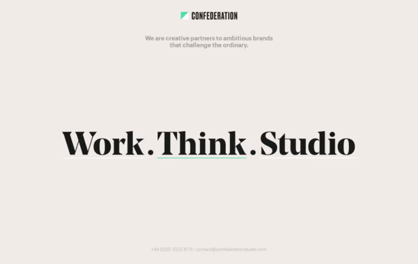 Confederation Studio Web Design