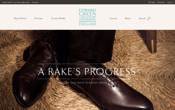 Edward Green | Home | Men's English Shoes since 1890 Web Design