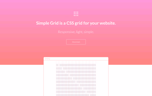 Simple Grid Web Design