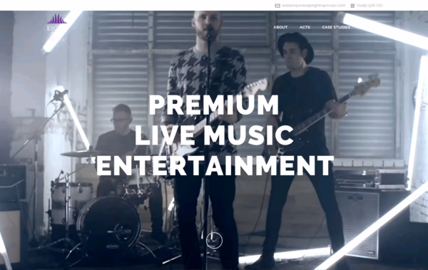 Eight Ray Music Web Design