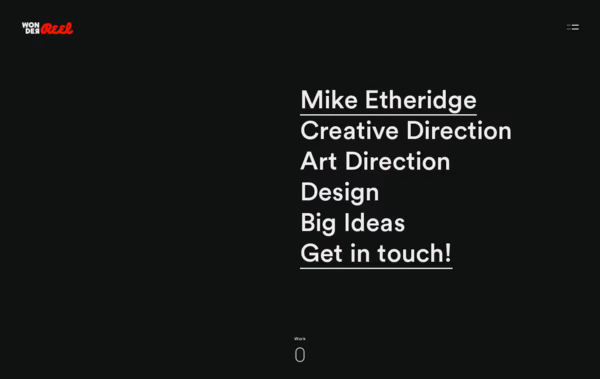 WonderReel Mike Etheridge Web Design