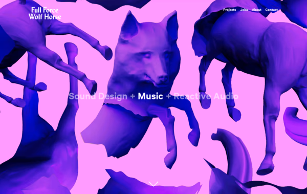 Full Force Wolf Horse Web Design