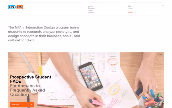 SVA MFA Interaction Design Web Design