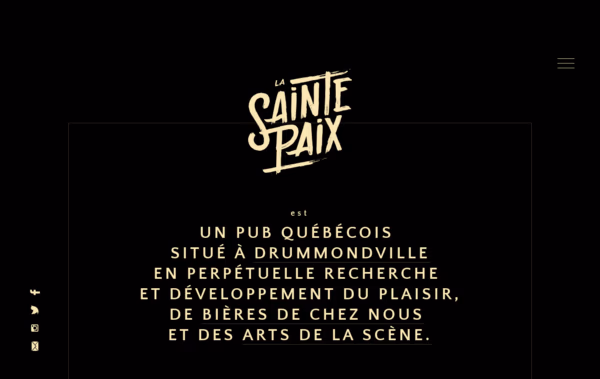 La Sainte Paix Web Design