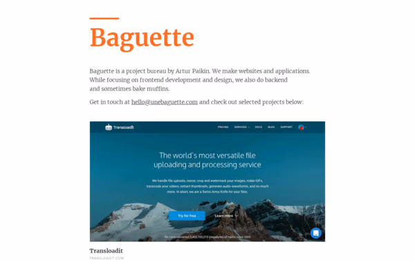Baguette Web Design