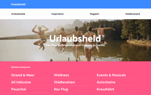 Urlaubsheld Web Design