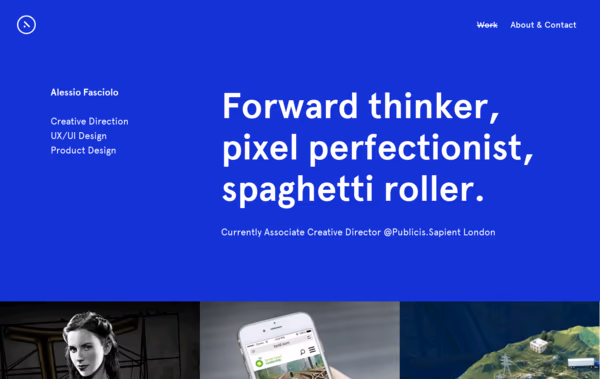 Alessio Fasciolo Portfolio Web Design