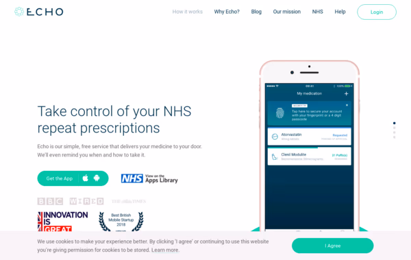 Echo : NHS Medication Management Web Design