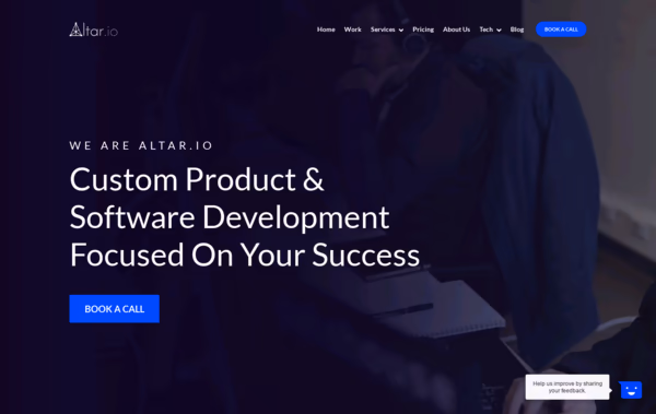 Altar.io Web Design