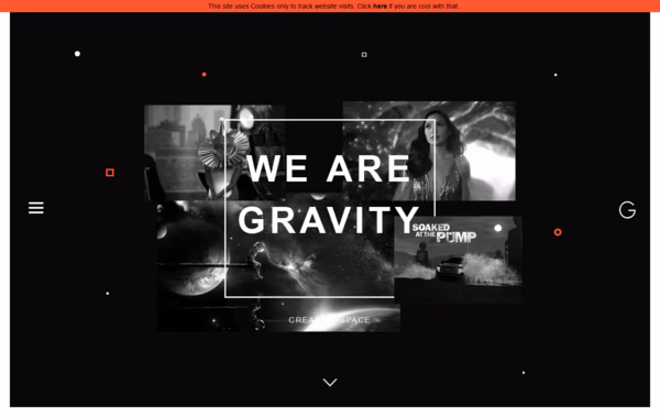 Gravity Creative Space Web Design