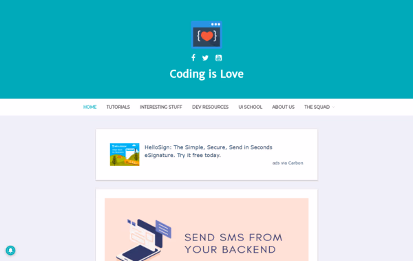 Coding is Love Web Design