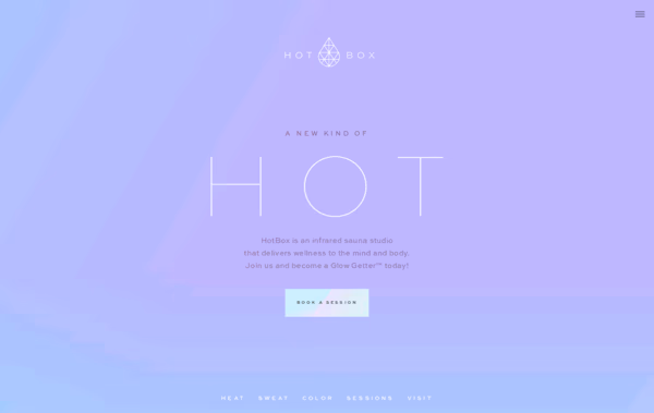 HotBox Infrared Sauna Studio Web Design