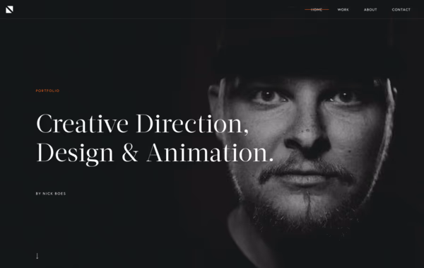 Nick Boes Creative Portfolio Web Design