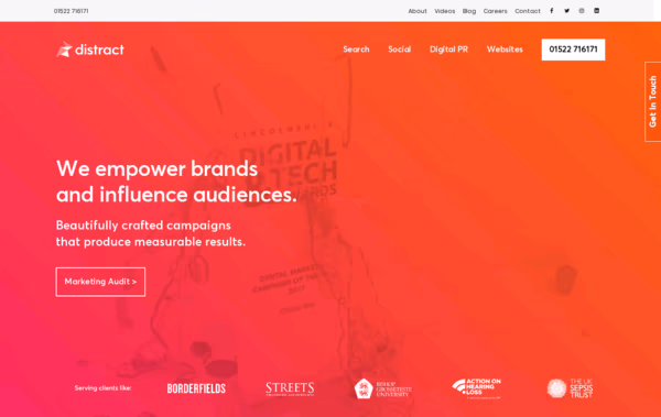 Distract Web Design