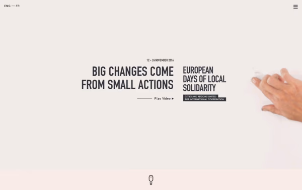 European days of local solidarity Web Design