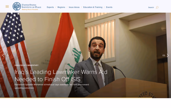 United States Institute of Peace Web Design