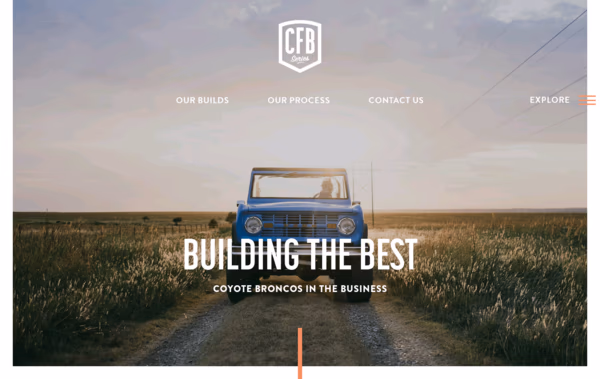 Classic Ford Broncos Web Design