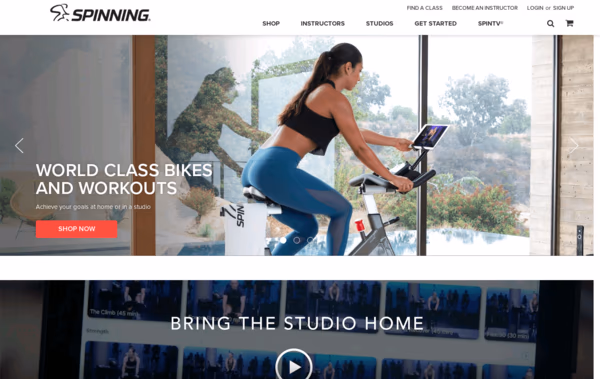 Spinner® Bikes Web Design