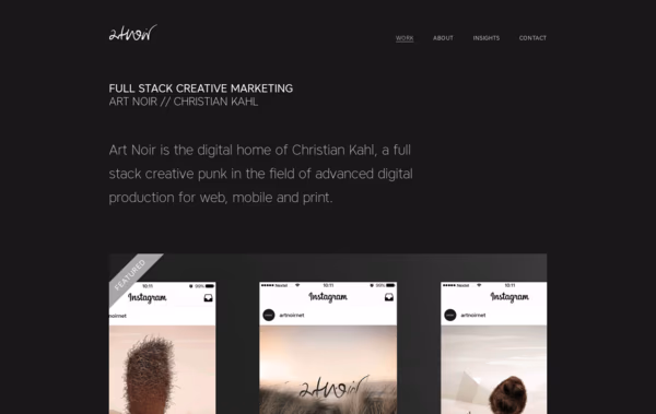 Art Noir Web Design