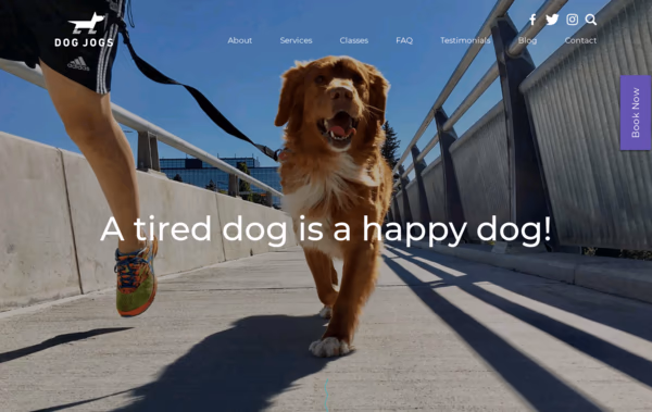 DOG JOGS Web Design