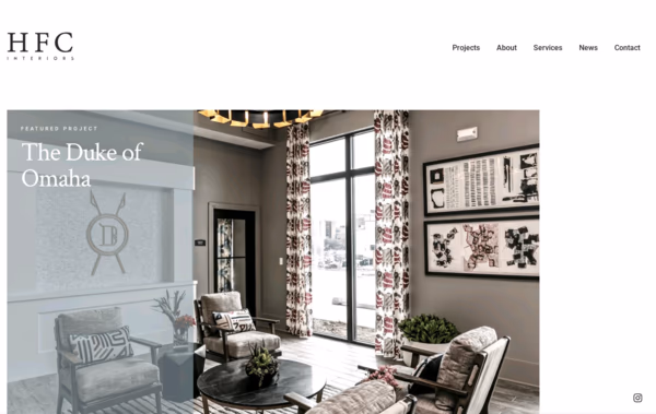 HFC Interiors Web Design