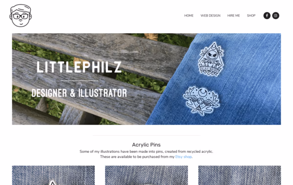 Philz Designer & Illustrator Web Design
